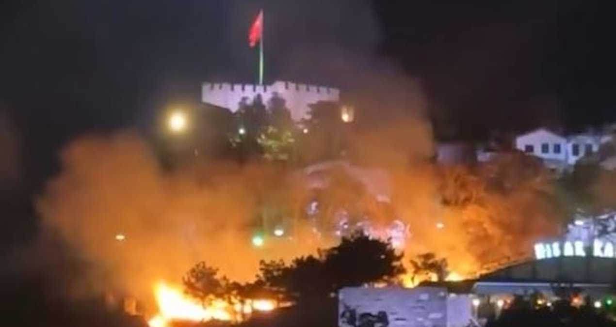 The grass fire around Ankara Castle was extinguished - Last Minute