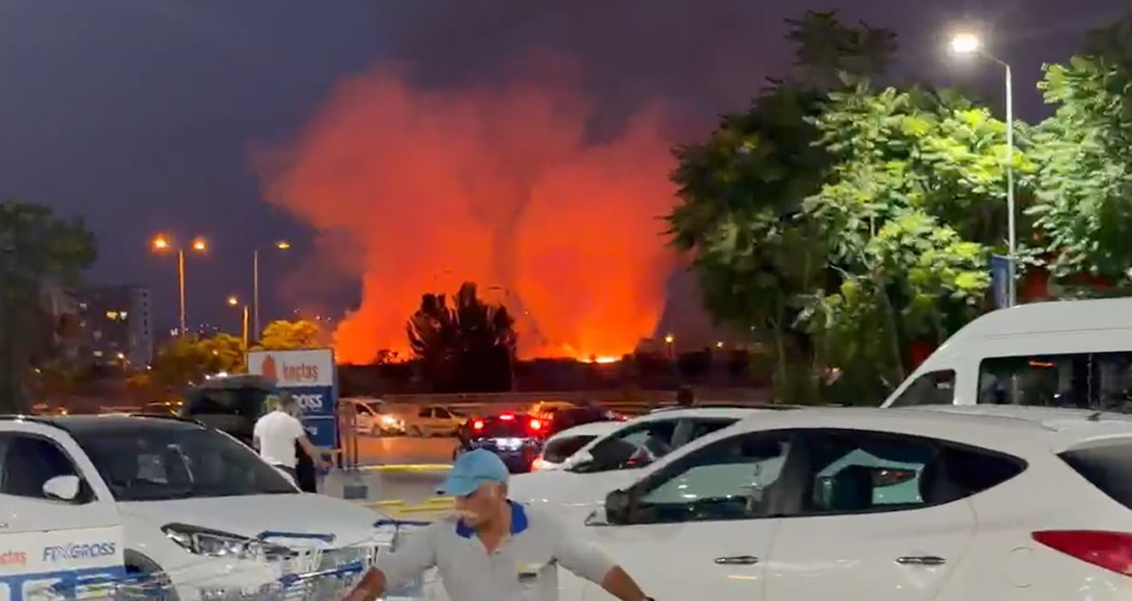 Frightening fire near the new airport in Ankara - News