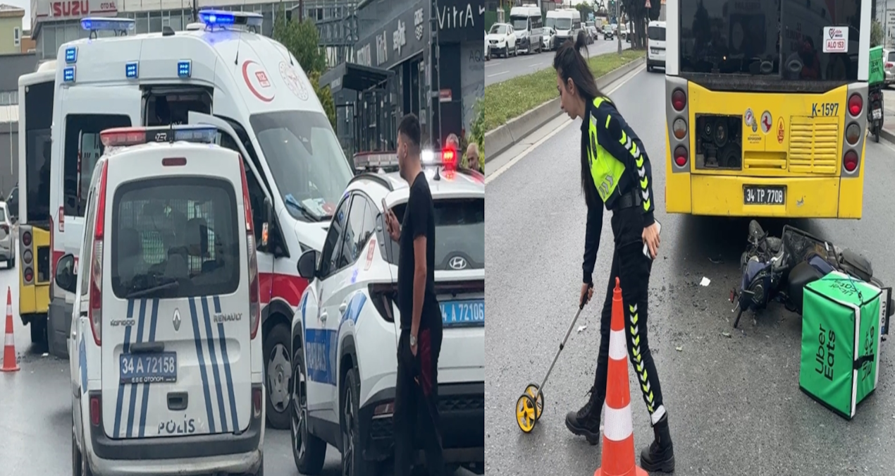 Kritik Açıklama: Avcılar'da İETT otobüsüne çarpan motokurye yaralandı - En Son Haber: Gelişmeler Takip Ediliyo