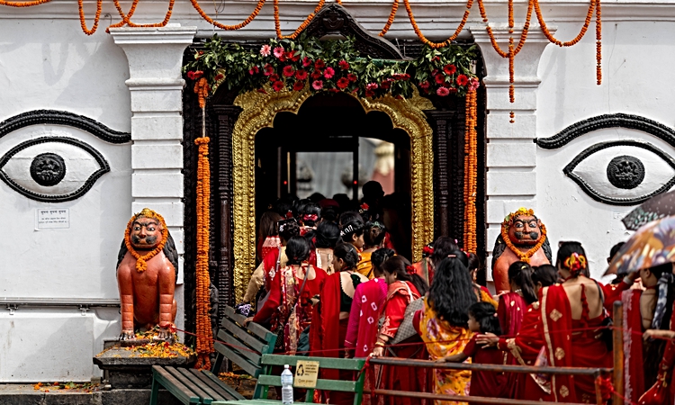 Ayrıntılar Netleşti: Albüm: Nepal'de Teej Festivali renkli görüntülere sahne oldu - Son Dakika Bilgileri