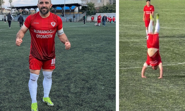 Ayrıntılar Netleşti: Amatör futbolcunun "11 taklalı" gol sevinci - Son Dakika Bilgileri