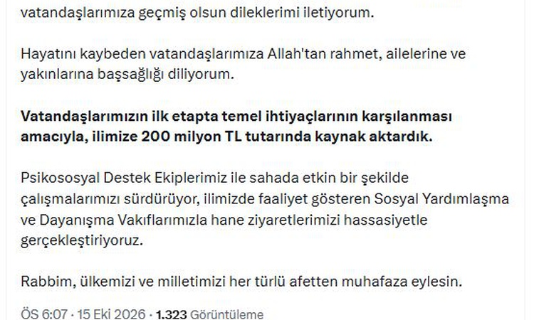 Ayrıntılar Netleşti: Bakan Göktaş, İstanbul'daki sel için 200 milyon TL kaynak aktarıldığını tüm detaylarıyla