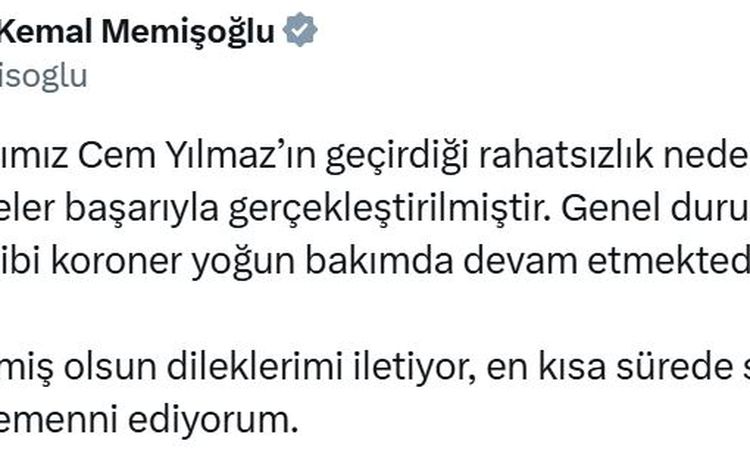 Ayrıntılar Netleşti: Bakan Memişoğlu'ndan Cem Yılmaz için sağlık durumu açıklaması ve Merak Edilenler