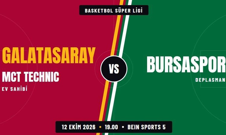 Ayrıntılar Netleşti: Galatasaray Bursaspor maçı hangi kanalda, Galatasaray MCT Technic vs Bursaspor maçı nered