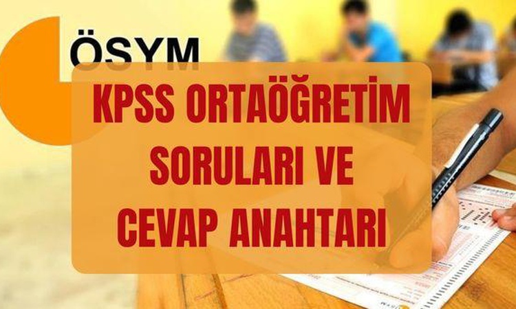 Ayrıntılar Netleşti: KPSS Ortaöğretim SORULARI ve CEVAP ANAHTARI (osym.gov.tr) 2026 KPSS Lise sınavı soruları