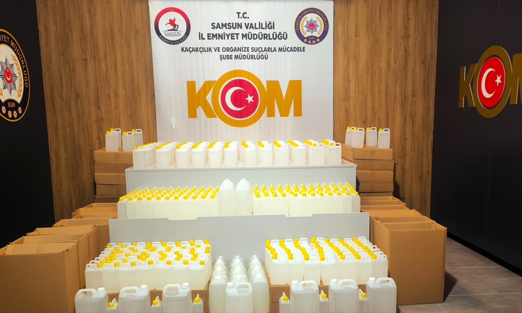Ayrıntılar Netleşti: Samsun'da 1 ton 122 litre etil alkol ele geçirildi