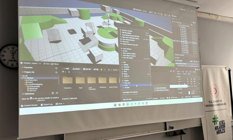Ayrıntılar Netleşti: Tokat'ta 20 öğretmen, Unreal Engine ile dijital ikiz ve XR uygulaması geliştirdi: Gelişme