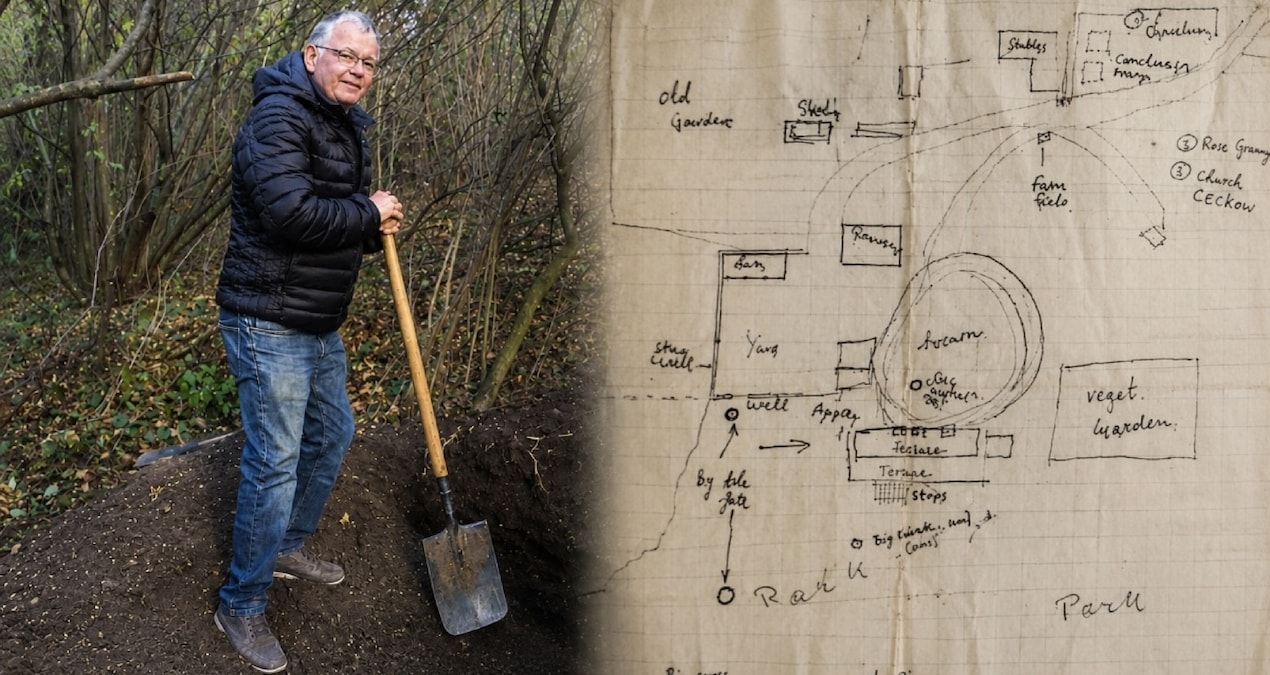 He found the treasure under the ground thanks to the map drawn by his father - Latest News