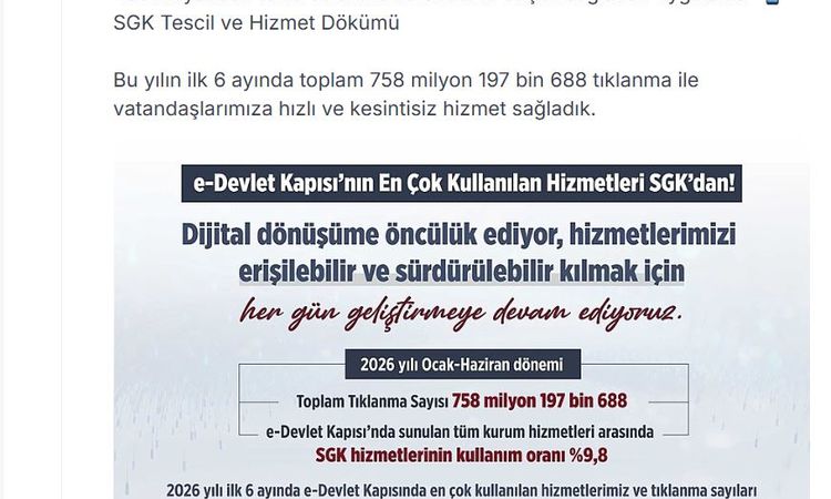 Sıcak Gündem: Bakan Işıkhan: e-Devlet'in en çok kullanılan uygulamaları SGK hizmetleri - Son Dakika: Gelişmele