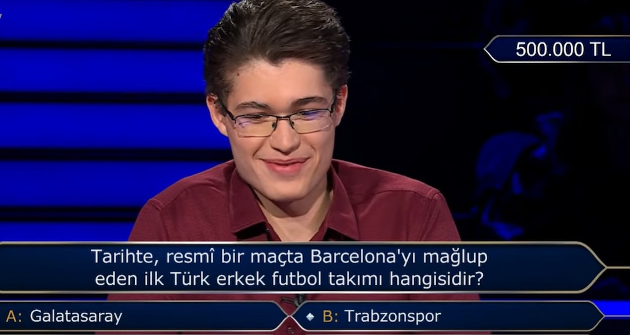 Gündemden Son Bilgiler: Barcelona’yı mağlup eden ilk Türk takımını bilemedi: 500 bin TL’yi kaçırdı - Son Dakik