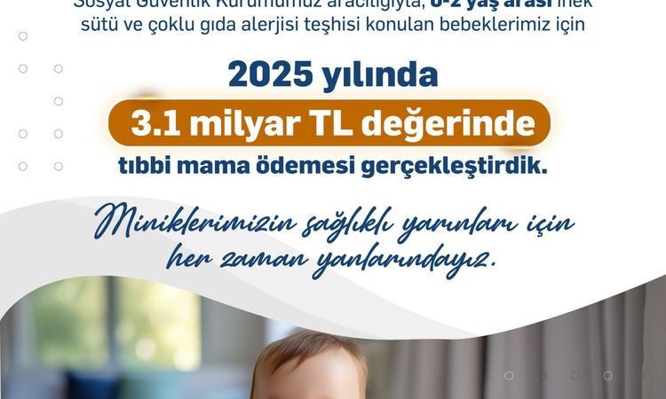 Sıcak Gündem: Bebekler İçin Tıbbi Mama Desteği: 2025'te 3,1 Milyar TL Ödendi - Son Dakika Haberleri: Gelişmele