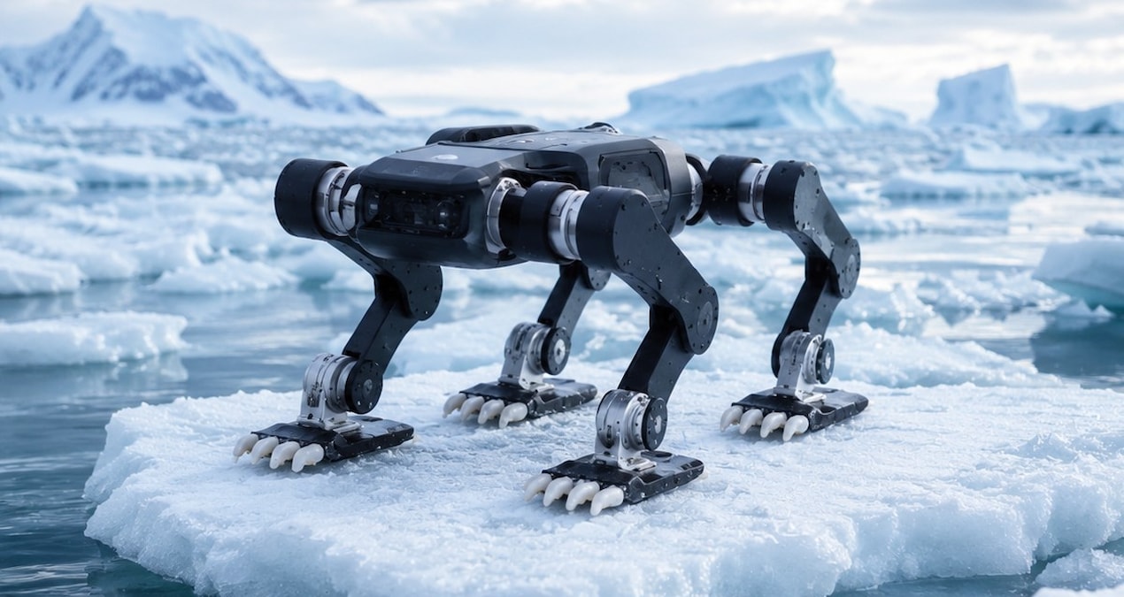 Kritik Açıklama: Buz, kar ve suyun iç içe geçtiği bölgede yeni bir rekor: Robot köpek bir ilki başardı - Son D