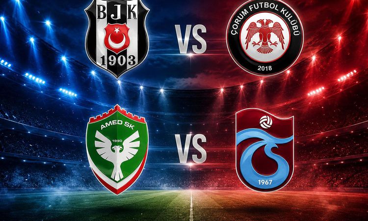 Canlı skor: Beşiktaş-Çorum FK ve Amedspor-Trabzonspor maçlarında heyecan çok yüksek ve Merak Edilenler