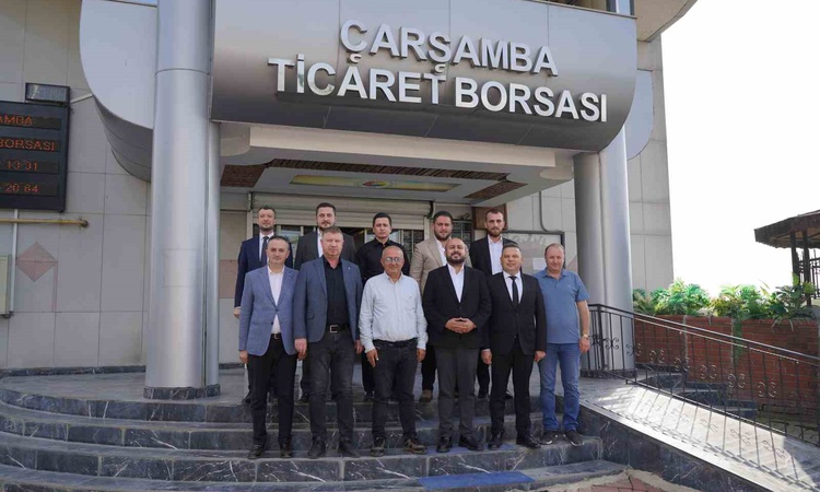 Çarşamba Tarım ve Orman Müdürlüğü, Ticaret Borsasına hayırlı olsun ziyaretinde bulundu