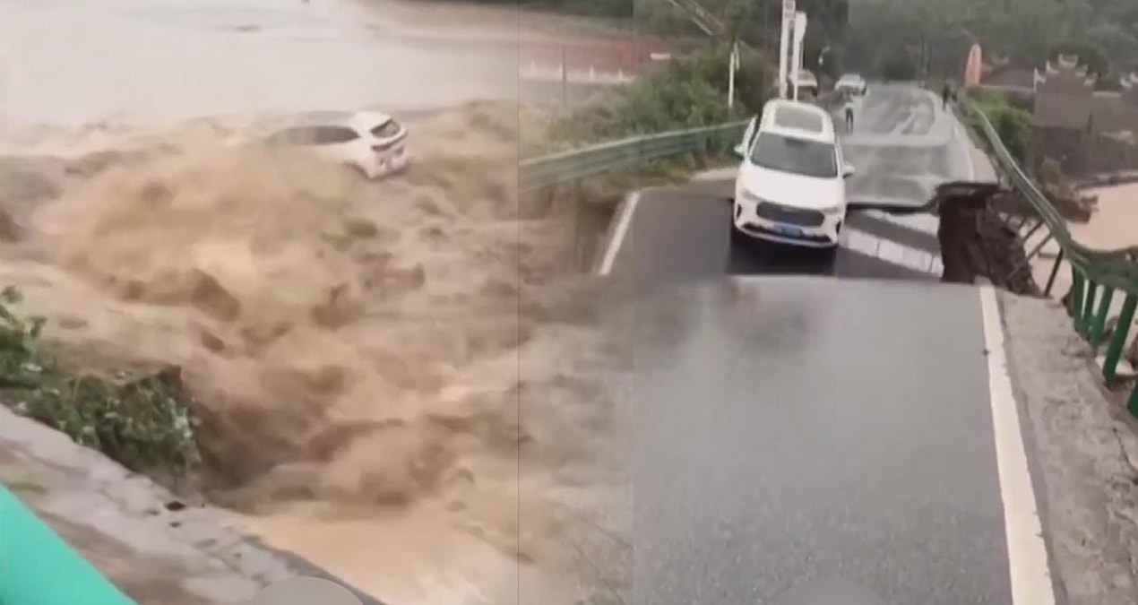 Gündemden Son Bilgiler: Çin'de şiddetli yağış sonrası bir köprü çöktü - En Son Haber: Gelişmeler Takip Ediliyo