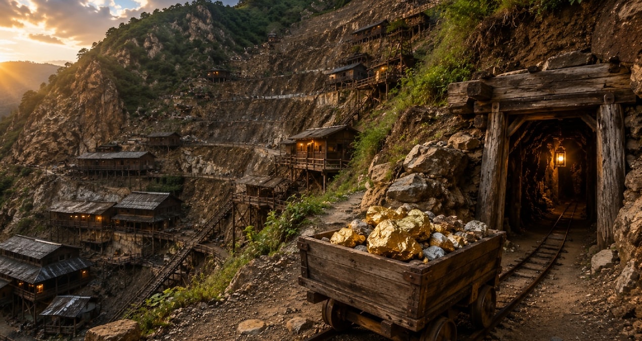 They hollowed out the mountain and extracted gold for 400 years - News