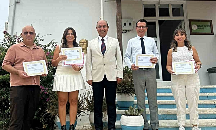 Datça’da eğitim projelerine katkı sağlayan personele teşekkür