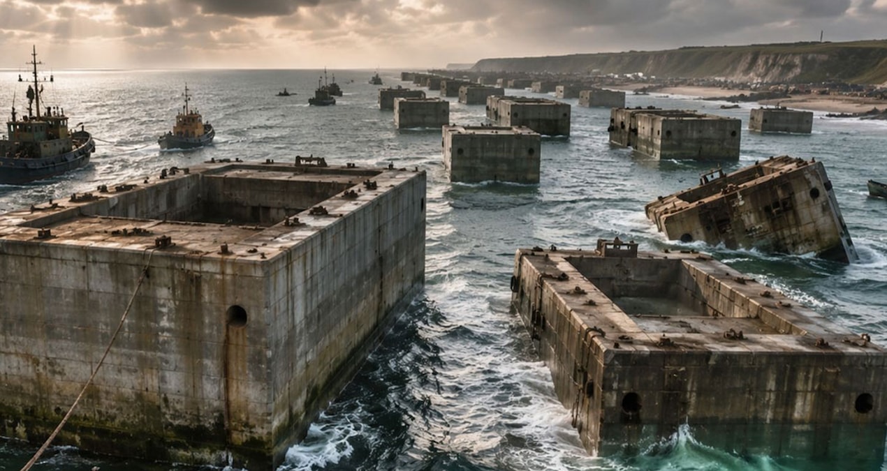 They threw 146 giant blocks into the sea - Latest News
