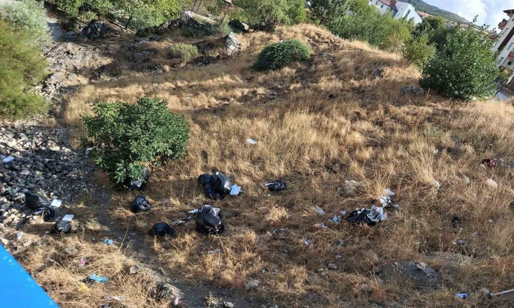 Diyarbakır Çermik'te Haburman Köprüsü çevresine dökülen çöplere tepki gösterildi