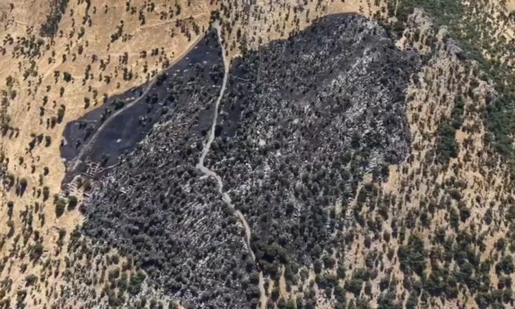 Cover flames in Diyarbakır were captured by a drone - Breaking News