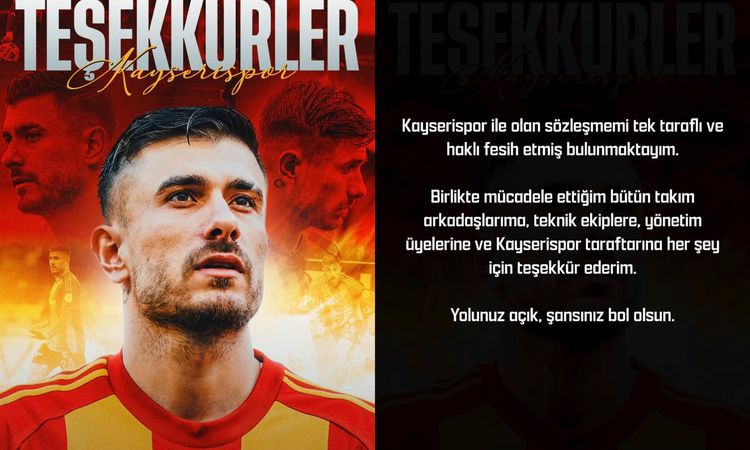 Ayrıntılar Netleşti: Dorukhan Toköz, Kayserispor’dan ayrıldığını tüm detaylarıyla paylaştı - Haberleri | İşte