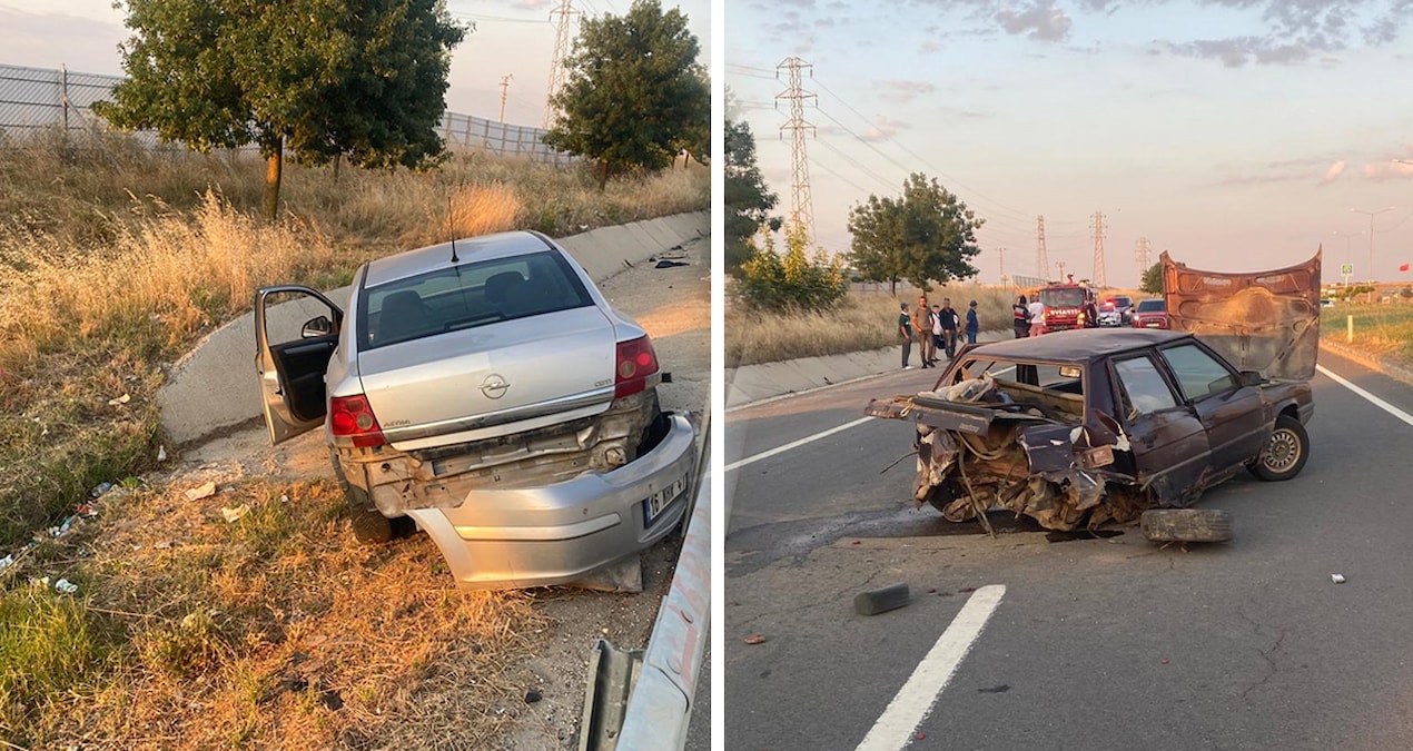 Terrible accident in Edirne: Two cars collided - Latest News