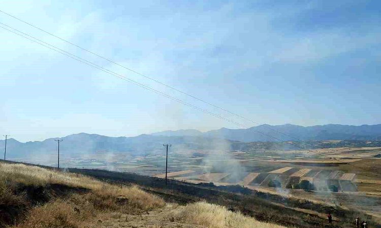40 decares of barley turned to ashes in the fires in Elazığ - Breaking News