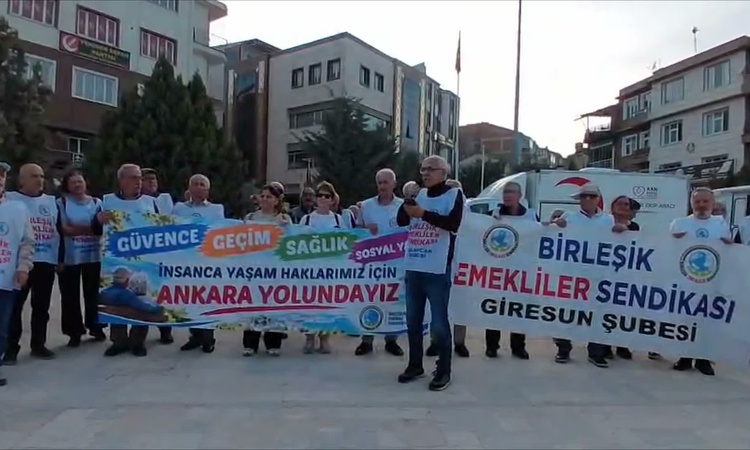 Emeklilerin hak yürüyüşü Amasya Merzifon'da basın açıklamasıyla sürdü ve Merak Edilenler