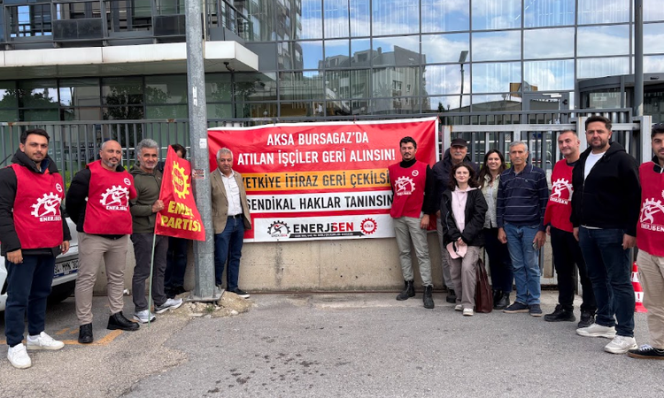 EMEP Genel Başkanı Seyit Aslan’dan Bursagaz işçilerine ziyaret: Genel grevler, genel direnişler örgütlemeliyiz