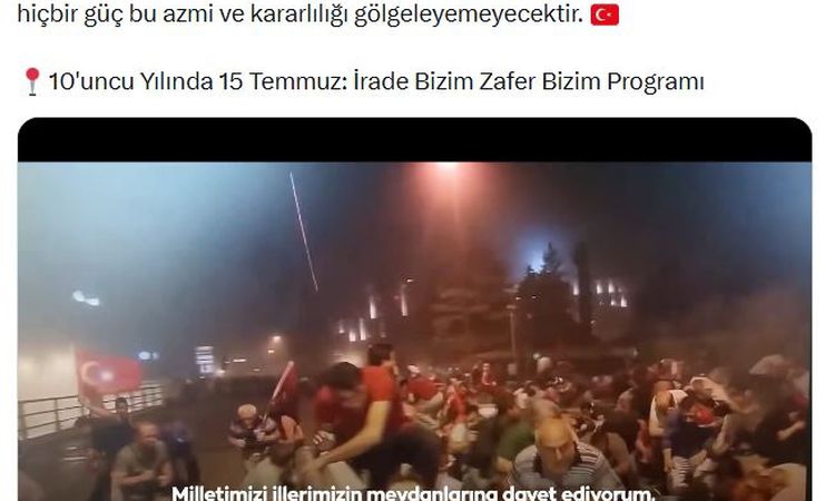 First Lady Erdoğan sharing 'July 15 in its 10th Year: Our Will, Our Victory Program' - News