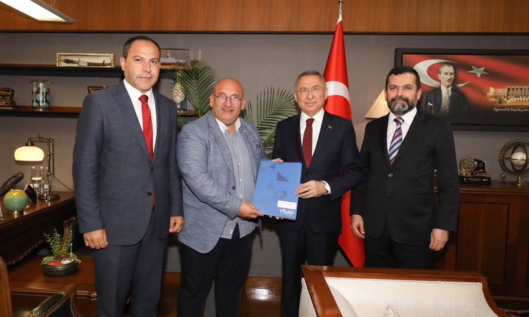 Fuat Oktay, TİGAD'ın Türkiye Gazeteciler Birliği projesine destek verdi: Gelişmeler Takip Ediliyor