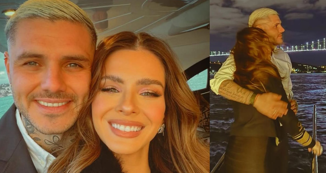 Gündemden Son Bilgiler: Galatasaray'ın golcüsü Icardi sevgilisini öpücüklere boğdu! China Suárez’e Boğaz’da ro