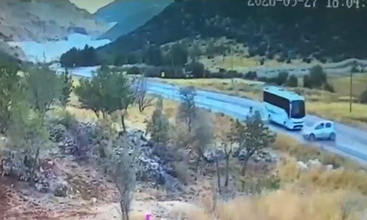 Gaziantep'te 7 kişinin can verdiği kaza kamerada