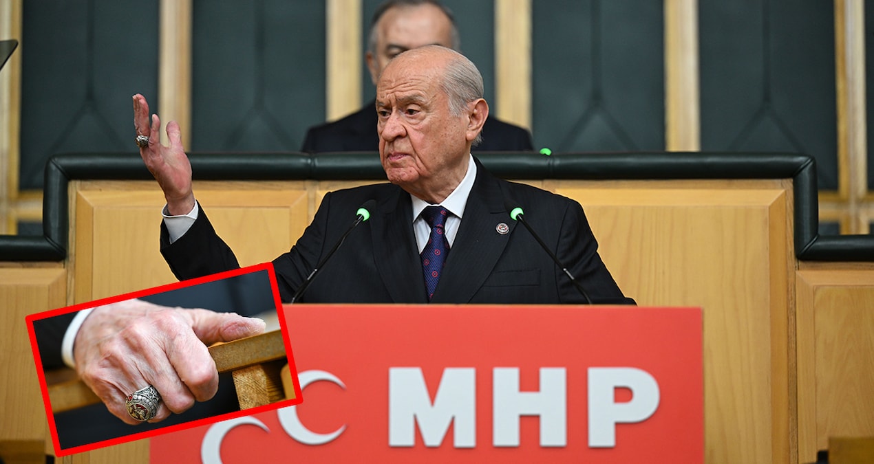 Kritik Açıklama: Grup toplantısında takmıştı! İşte Bahçeli'nin yüzüğü ve rozetindeki gizli mesajlar - Son Daki