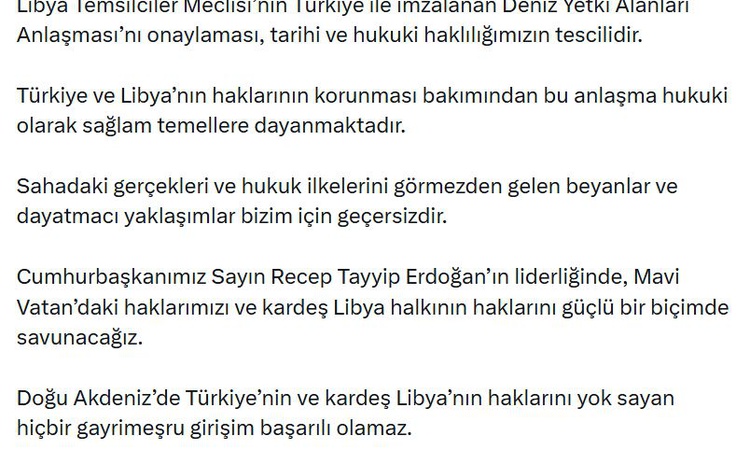 Gündemden Son Bilgiler: AK Parti'li Çelik: Deniz Yetki Alanları Anlaşması'nın onaylanması, tarihi ve hukuki ha