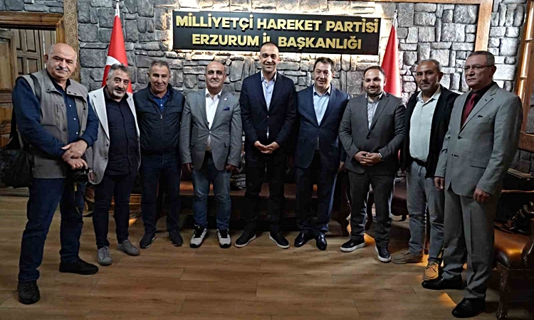 Gündemden Son Bilgiler: DAGC heyeti, MHP Erzurum İl Başkanı Yurdagül’e hayırlı olsun ziyaretinde bulundu | İşt