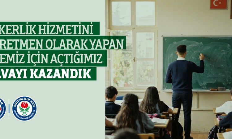 Gündemden Son Bilgiler: Eğitim-Bir-Sen üyesi yedek subay öğretmenlik süresini hizmet süresine saydırdı