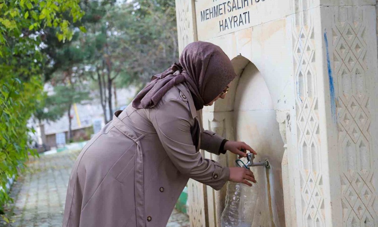Gündemden Son Bilgiler: Gümüşhane'deki kadın sanatçı, Emirler Mezarlığı'ndaki silik mezar taşlarını yeniledi |