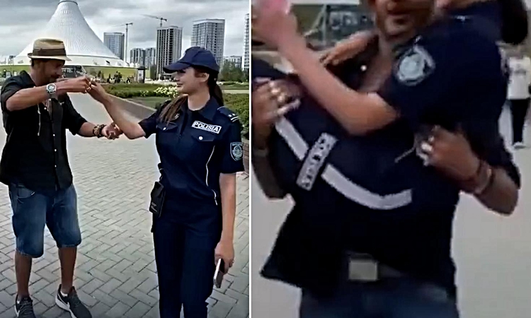 Gündemden Son Bilgiler: Kadın polisi kucağına alıp döndürdü! Tepki çeken görüntülere ağır yaptırım - Son Dakik