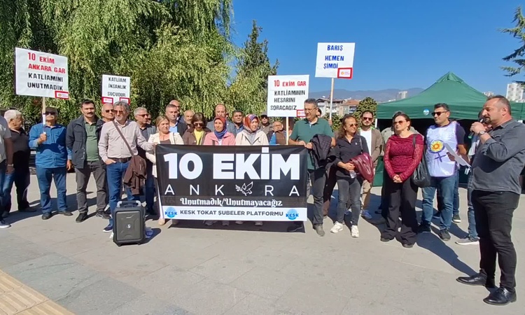Gündemden Son Bilgiler: Tokat'ta 10 Ekim katliamının 11. yılında 104 kişi basın açıklamasıyla anıldı ve Merak