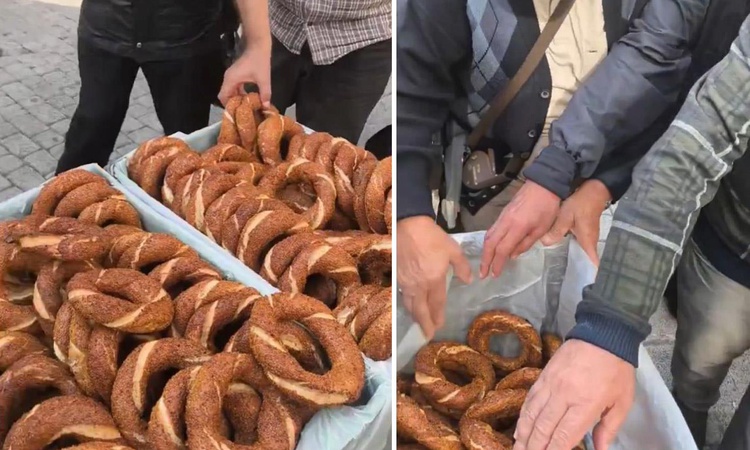 Hayrına simit dağıttı, o esnada ortaya çıkan görüntü "Yok artık" dedirtti | İşte Tüm Ayrıntılar