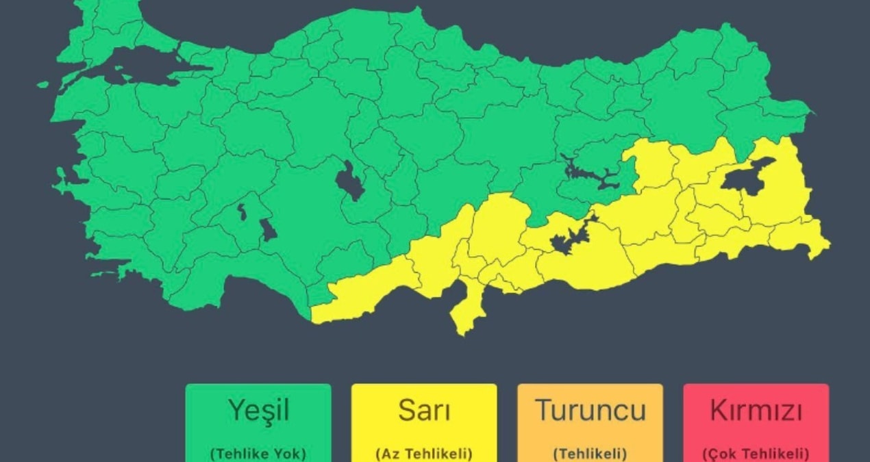 Kritik Açıklama: İçişleri Bakanlığı'ndan 'sağanak' ve 'fırtına' uyarısı - En Son Haber - Son Dakika Bilgileri