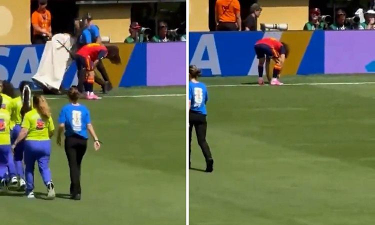 İspanya'nın Dünya Kupası zaferinin sırrı bu mu? Marc Cucurella'nın sahaya gizlice gömdüğü para gözler önüne se