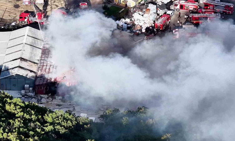 İstanbul Eyüpsultan'da yediemin deposundaki yangın 1,5 saatte kontrol altına alındı - Son Dakika Bilgileri