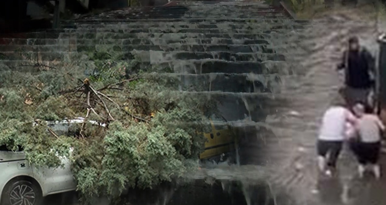 'Super cell' hit Istanbul: Roads turned into lakes, trees fell - Last Minute