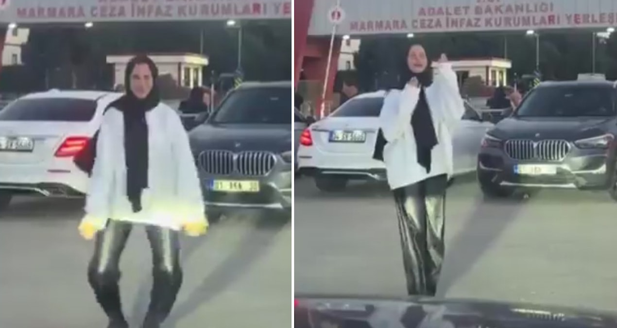 Gündemden Son Bilgiler: Kocasının tahliye edilmesini Silivri Cezaevi önünde böyle kutladı - Son Dakika ve Mera