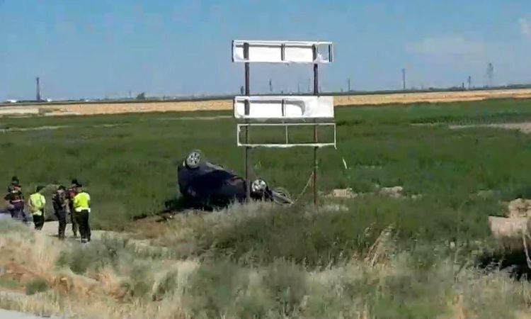 The car went out of control and rolled over: 1 injured - Breaking News