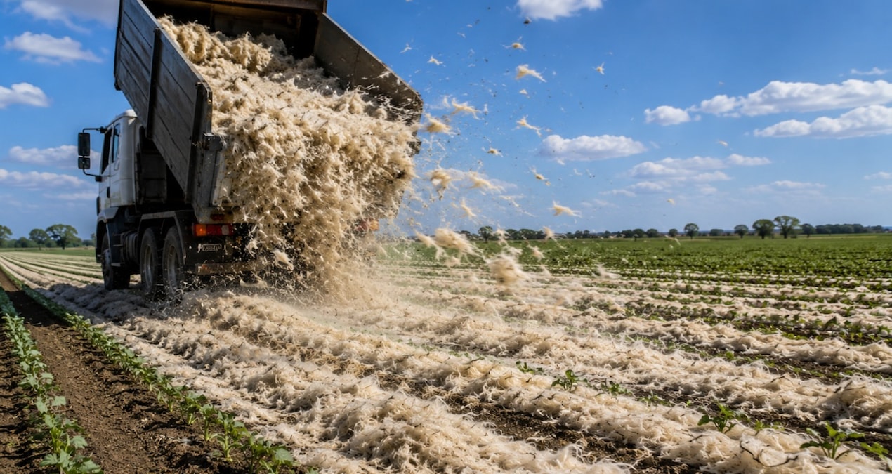 They started to spread sheep's wool on the fields - Breaking News