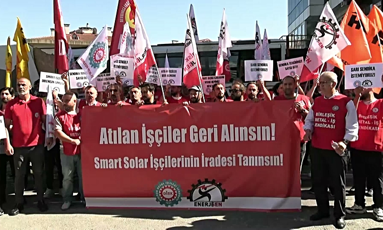 Kritik Açıklama: Birleşik Metal-İş ve DİSK/Enerji-Sen'den Smart Solar yönetimine çağrı: 7 işçi işe iade edilsi