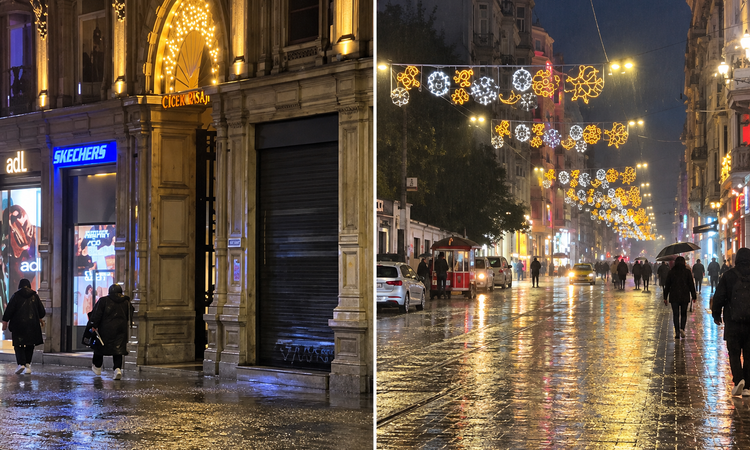 Kritik Açıklama: İstanbul'da sağanak İstiklal Caddesi'ni de vurdu - Son Dakika Bilgileri